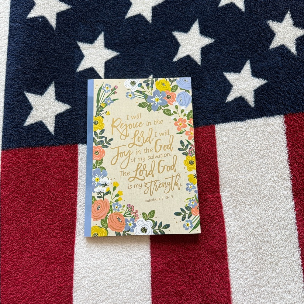 Floral Inspirational Bible Verse Notebook